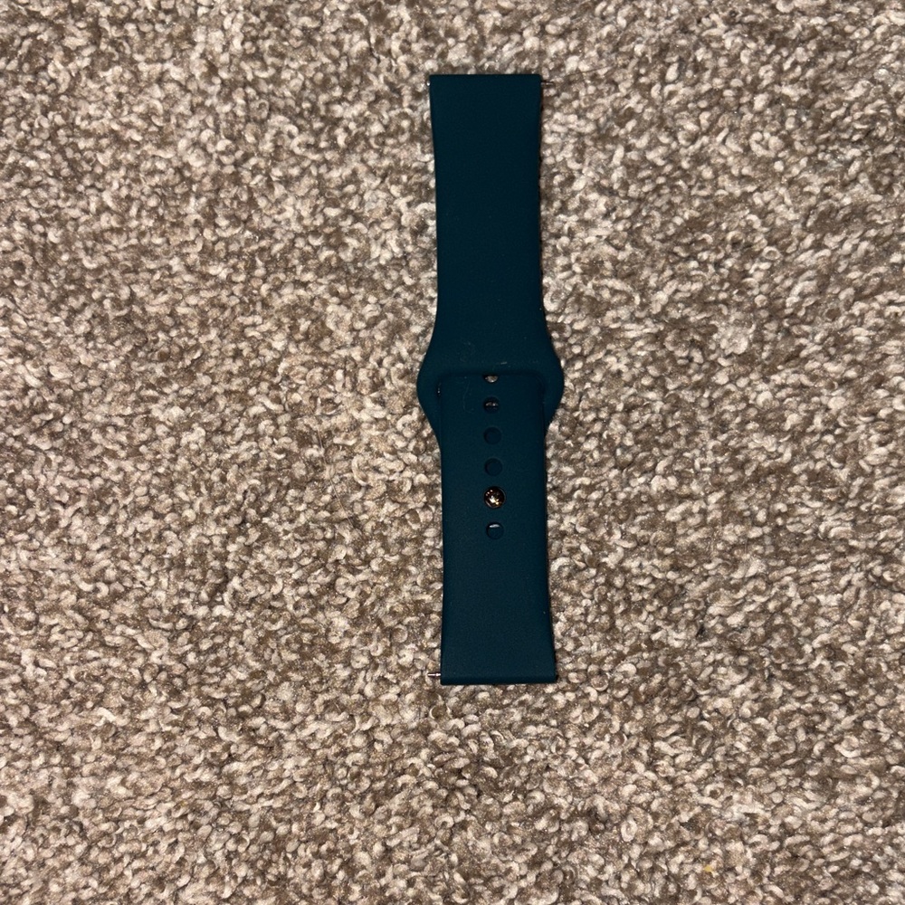 Replacement Silicone Wristband in Deep Teal for Smartwatches